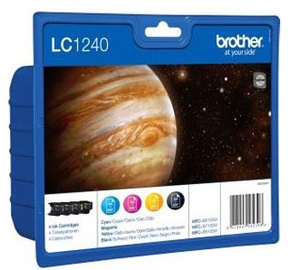 Brother Original LC-1240 Ink Cartridge Quad pack (Black,Cyan,Magenta,Yellow)